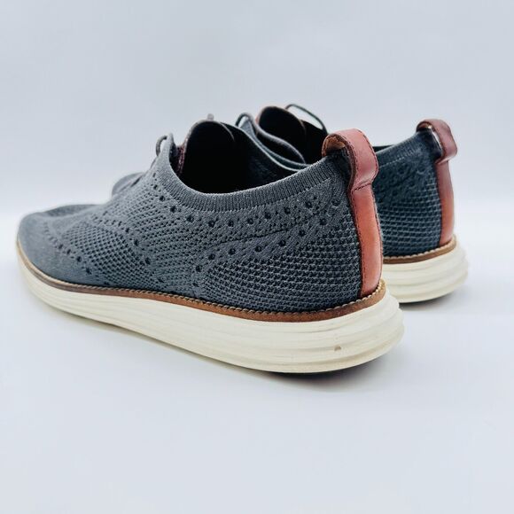 Cole Haan Shoes Mens 12 Gray Stitchlite Wingtip Oxford Grand OS Casual Sneakers - Picture 5 of 10